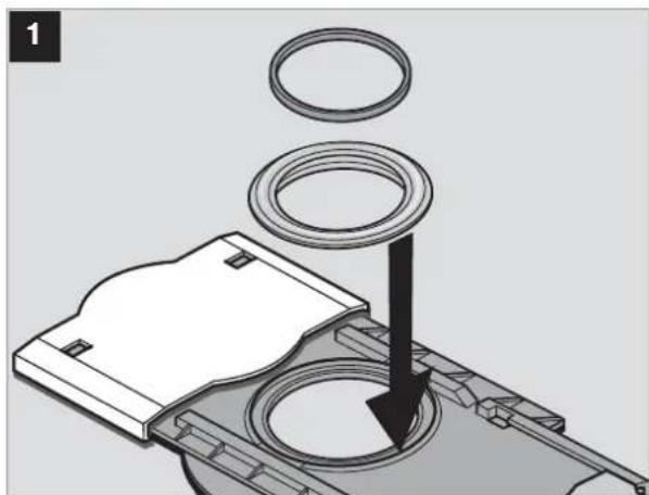 DOMETIC CTLP 4050 - Inserire la guarnizione della cassetta - 1