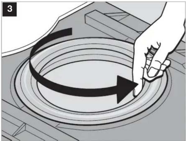 DOMETIC CTLP 4050 - Isætning af kassettepakningen - 2