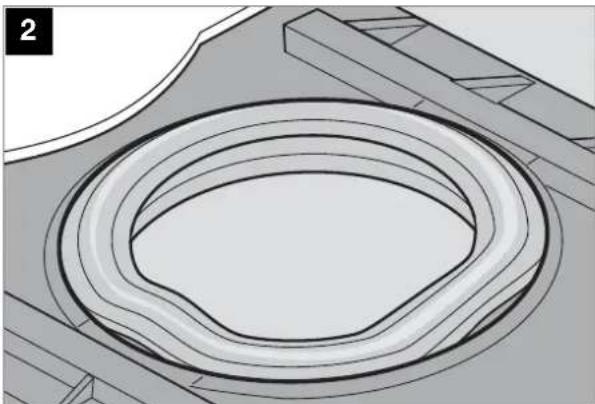 DOMETIC CT 4050 - Mise en place du joint d'étanchéité de la cassette - 2