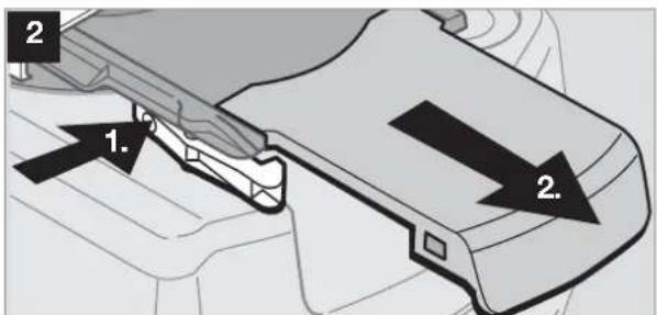 DOMETIC CT 4050 - Afmontering af kassettepakning - 2