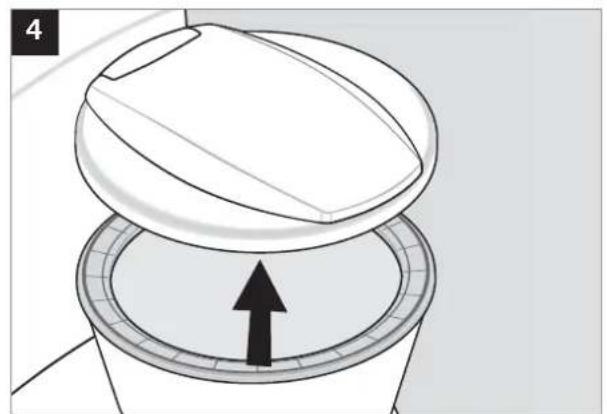 DOMETIC CT 4050 - Rimuovere il sedile della Toilette - 4