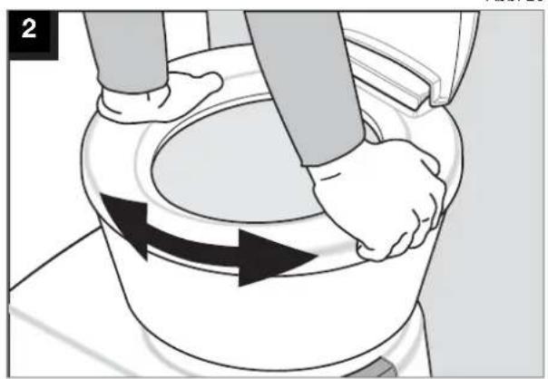 DOMETIC CT 4050 - Toilettensitz positionieren - 2