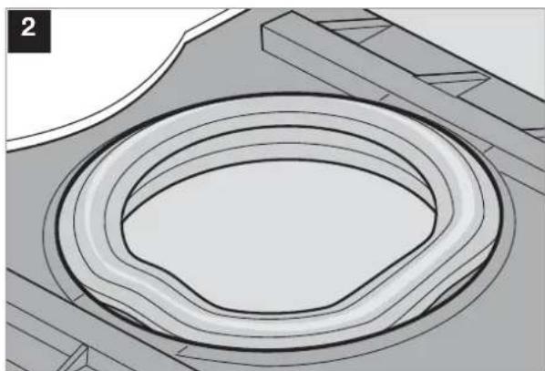 DOMETIC CT 4050 - Vlození kazetového těsněné - 2
