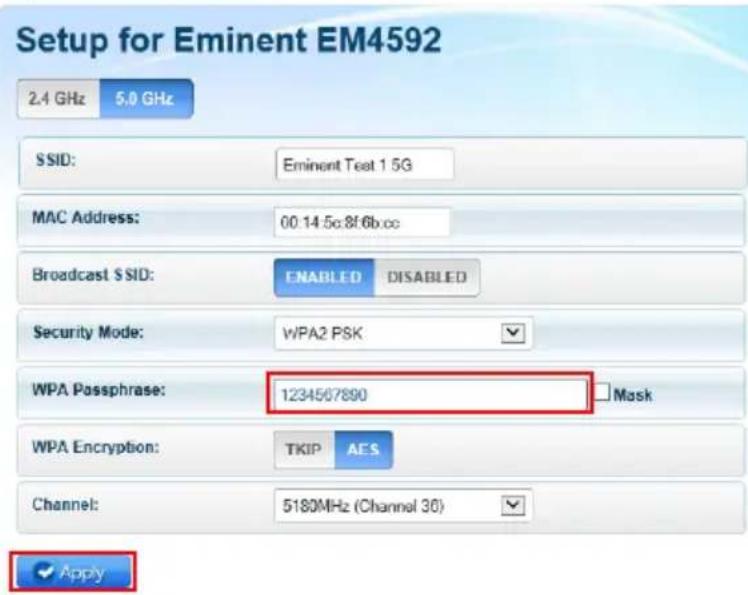 Eminent EM4592 - Configuration manuelle avec la clé de chiffrement - 3