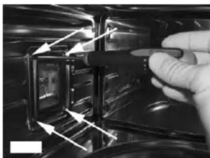 BORETTI BPS45 - REPLACING THE OVEN LAMP - 1