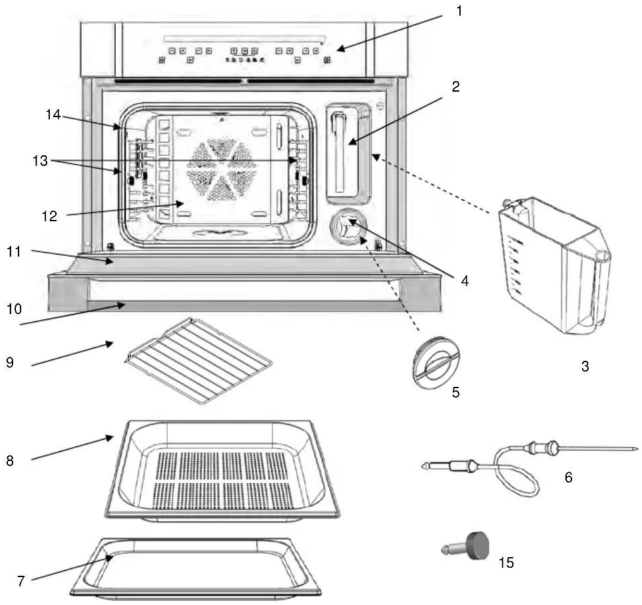 BORETTI BMS45 - DESCRIPTION OF THE OVEN AND ACCESSORIES - 1