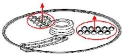 FRITEL FP 1977 - Edelstahl Scheiben für grobes und feines Schneiden und Raspeln (15, 16) - 3