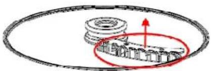 FRITEL FP 1977 - Edelstahl Scheibe für Julienne (14) - 1