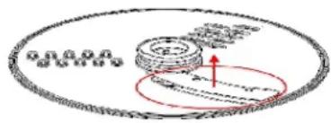 FRITEL FP 1977 - Inox schijven voor grof snijden, raspen en voor fijn snijden, raspen (15, 16) - 2