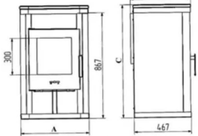 Wamsler Calypso - Plans avec les dimensions - 12