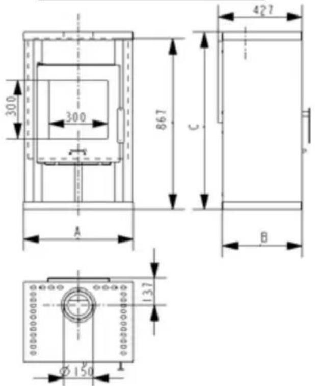 Wamsler Calypso - Dimensional drawings - 1