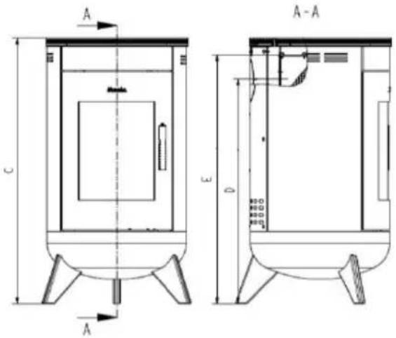 Wamsler Avantgarde - Méretrajz - 4