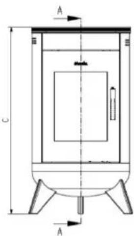Wamsler Charisma - Plans avec les dimensions - 4