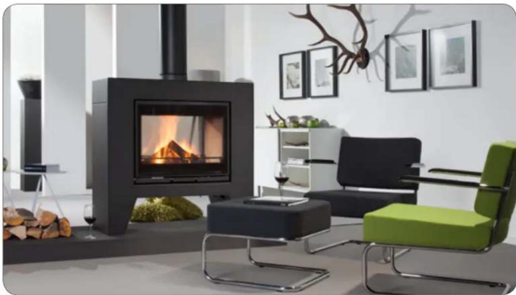 WANDERS Square 75 Tunnel - Your Square wood-burning stove at a single glance - 1