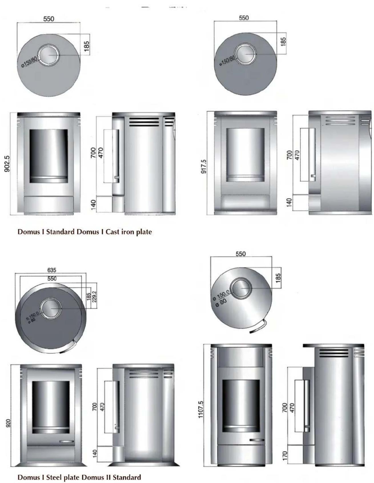 WANDERS Domus II - Technische tekeningen / Technical drawings Dessins techniques / Technische Zeichnungen - 1