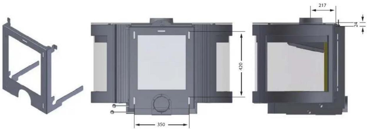 WANDERS Black Pearl - Mounting the stove to the wall - 1