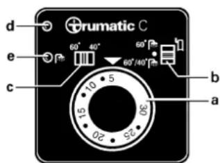 Trumatic C 3402 - Bedieningspaneel metthermostat - 1