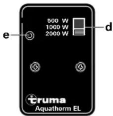 Trumatic Aquatherm EL - Messa in funzione Funzionamento a elettricità 230 V (solo per Aquatherm EL) - 1