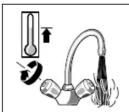 Clage DB18 - Pour hausser la tempéra- ture de l'eau: - 1