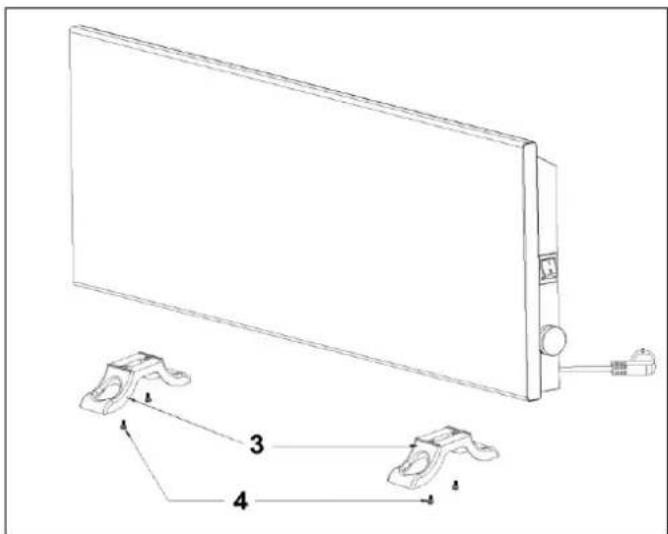 Eurom EConvect Metal - Stojící (jako prénosné topení): - 1
