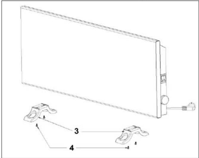 Eurom EConvect Metal - Gebruik de kachel niet voor u hem volgens de onderstaande voorschriften hebt geïnstalleerd! - 1
