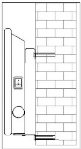 Eurom EConvect Metal - Position suspendue (accroché de manière fixe au mur) : - 3