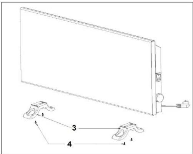 Eurom EConvect Metal - Stehend (als mobile Heizung): - 1