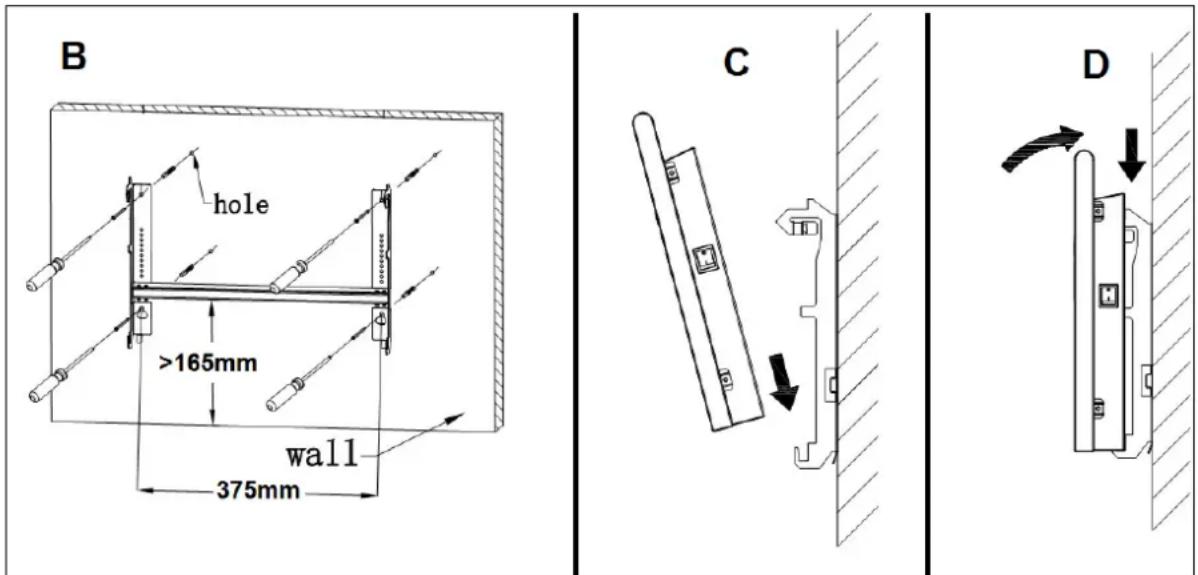 Eurom EConvect metal LCD - N'utilisez pas le radiateur avant de l'avoir installé selon les instructions ci-dessous ! - 2