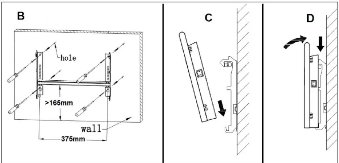 Eurom EConvect metal LCD - Gebruik de kachel niet voor u hem volgens de onderstaande voorschriften hebt geïnstalleerd! - 2