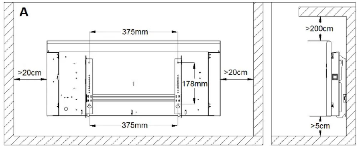 Eurom EConvect metal LCD - D - Ovládací panel s LCD displejem: - 1
