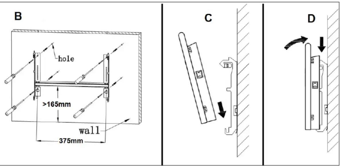 Eurom EConvect metal LCD - D - Ovládací panel s LCD displejem: - 2