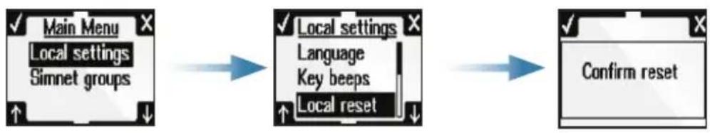 SIMRAD NF80 - Rétablissement de la configuration d'usine - 1