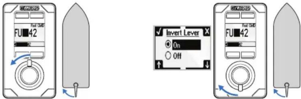 SIMRAD NF80 - Modification de la direction de gouvernail - 1