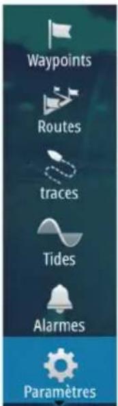 SIMRAD GO7 - Réglages des Tracks - 1