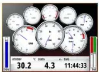 SIMRAD GO7 - Tableaux de bord - 1