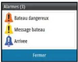 SIMRAD GO7 - Alarmes individuelles - 2