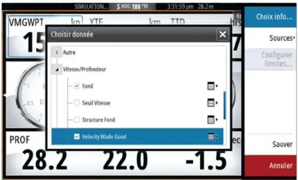 SIMRAD GO7 - Éditer un tableau de bord - 1