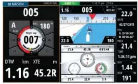 SIMRAD GO7 - La fenêtre Autopilot (Pilote automatique) - 2