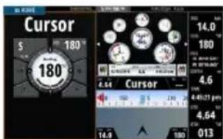 SIMRAD GO7 - Pages combinées - 2