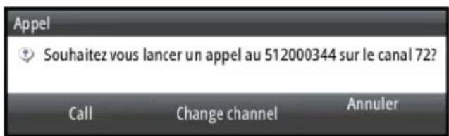 SIMRAD GO7 - Appel d'un bateau AIS - 1