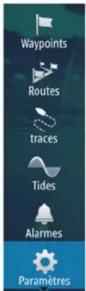 SIMRAD GO7 - Réglages de carte - 1