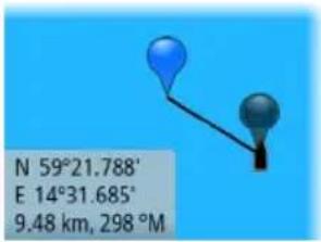 SIMRAD GO7 - Fonction d'assistance du curseur - 2