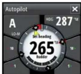 SIMRAD GO7 - Fenêtre contextuelle de pilote automatique - 1
