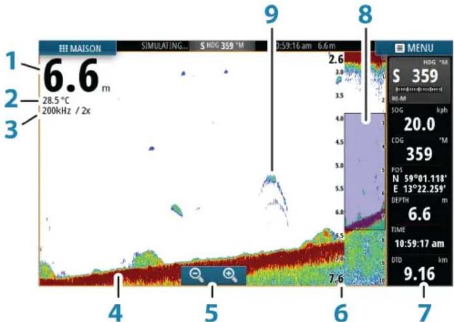 SIMRAD GO7 - L'imag du Echosounder - 1