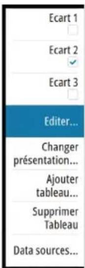 SIMRAD GO7 - Éditer un tableau de bord - 2