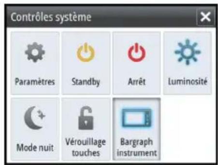SIMRAD GO7 - Boîte de dialogue System Controls (Contrôles système) - 1