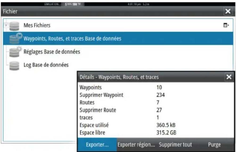 SIMRAD GO7 - Exporter tous les waypoints, routes et Tracks - 1