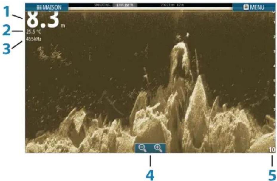 SIMRAD GO7 - Downscan - 2