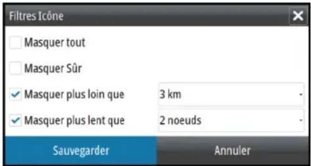 SIMRAD GO7 - Filtres Icône - 1