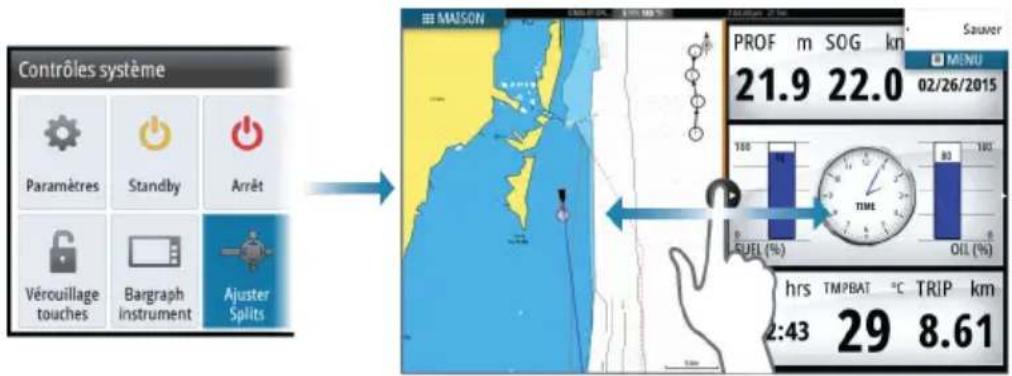 SIMRAD GO7 - Ajustement de la taille de la fenêtre - 1